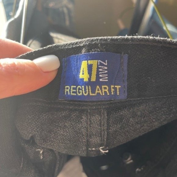 Wrangler 47MWZ BLACK Denim Jeans - Picture 4 of 5
